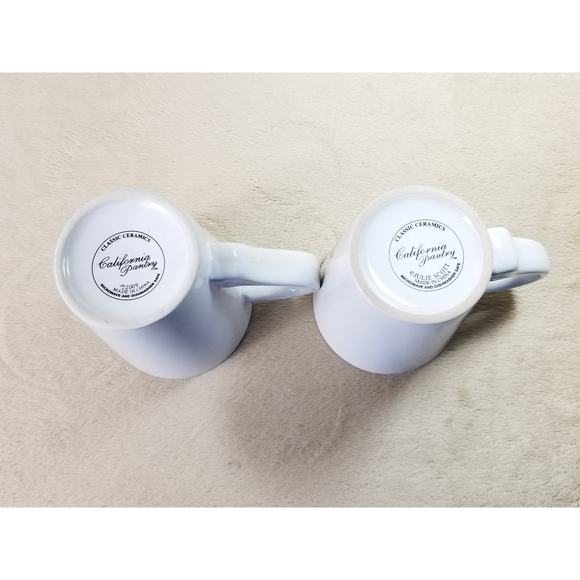 California Pantry Coffee Mug Teacup 11oz Julie Scott 2009 4 1/2" Drinkware x2 - Picture 13 of 16